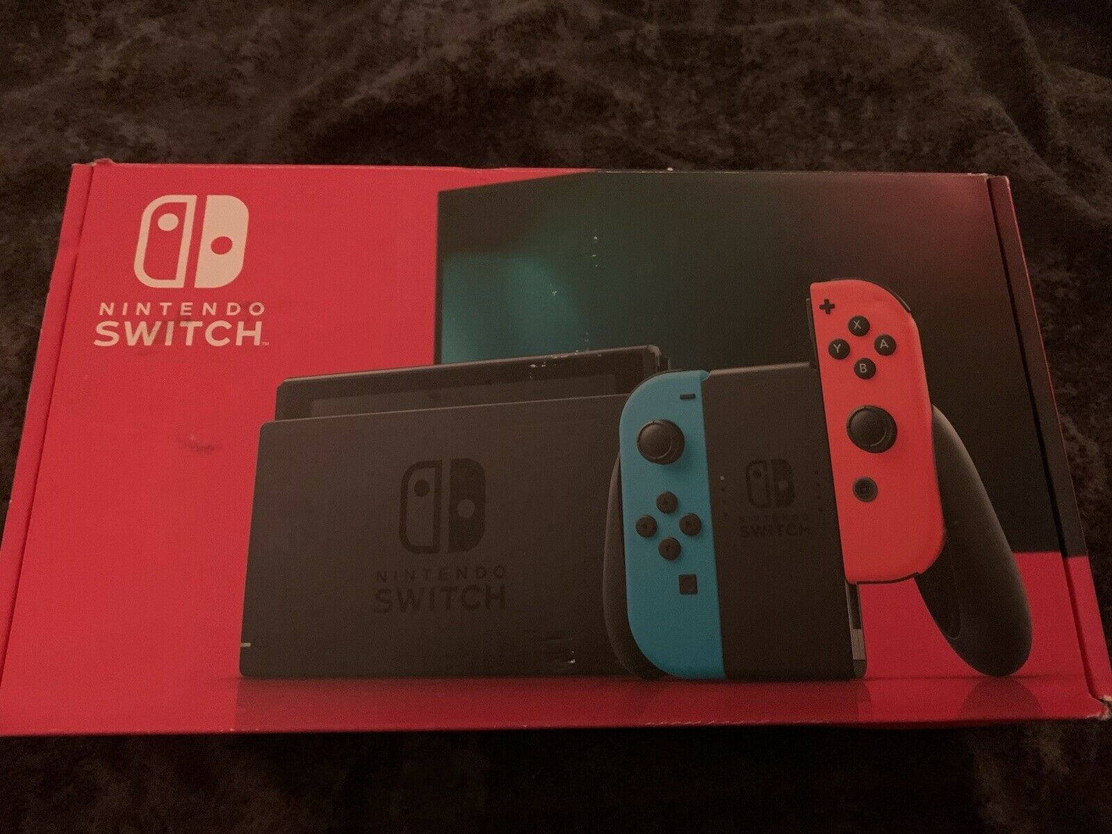 Console Nintendo Switch avec Joy-Con - Rouge fluo/Bleu fluo/Gris - Miniature 4