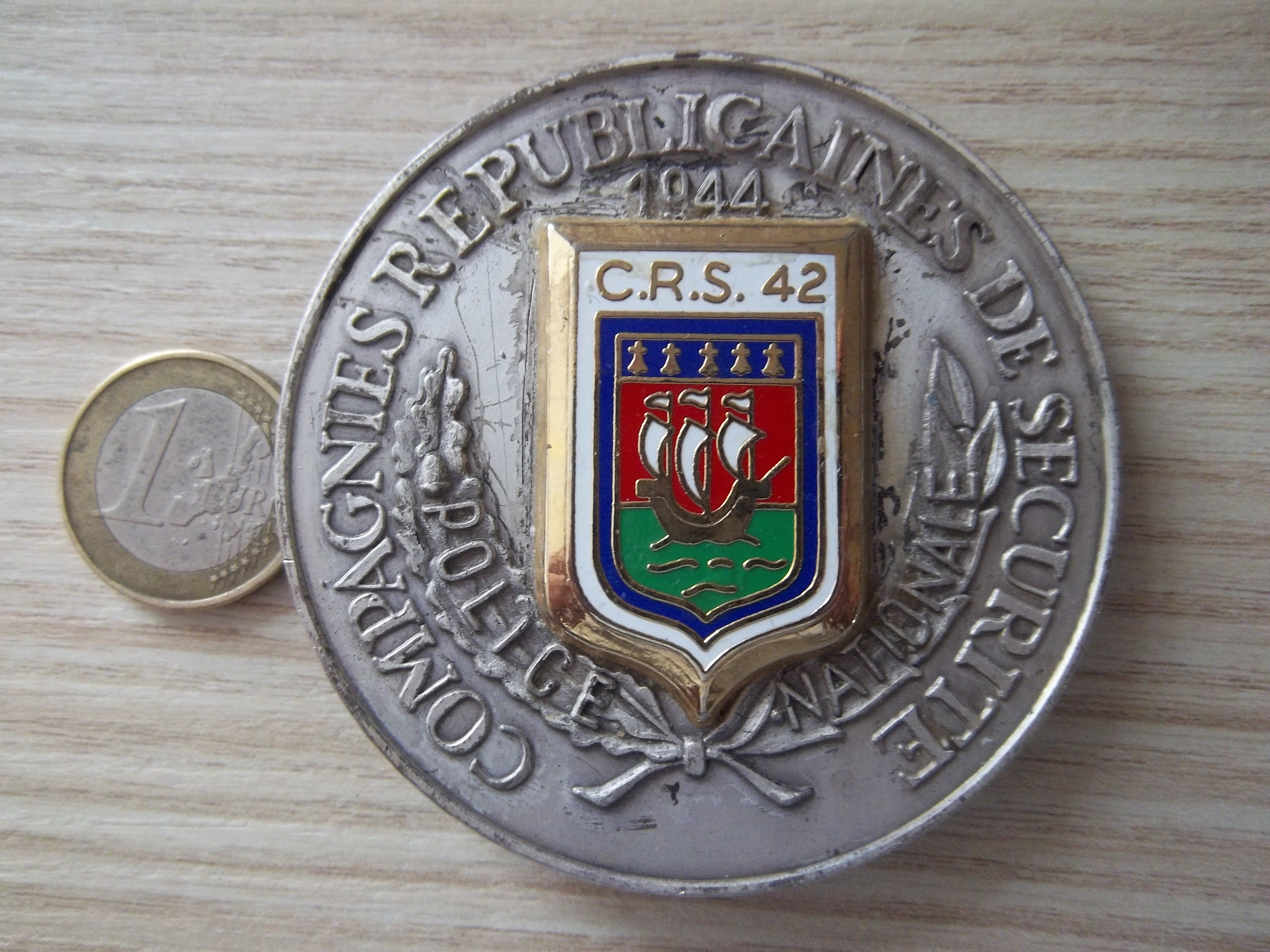 Plaque de collection CRS 42 - Nantes - Miniature 3
