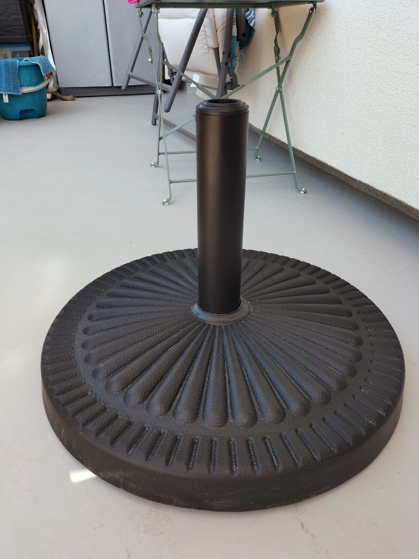 Pied de parasol en fonte