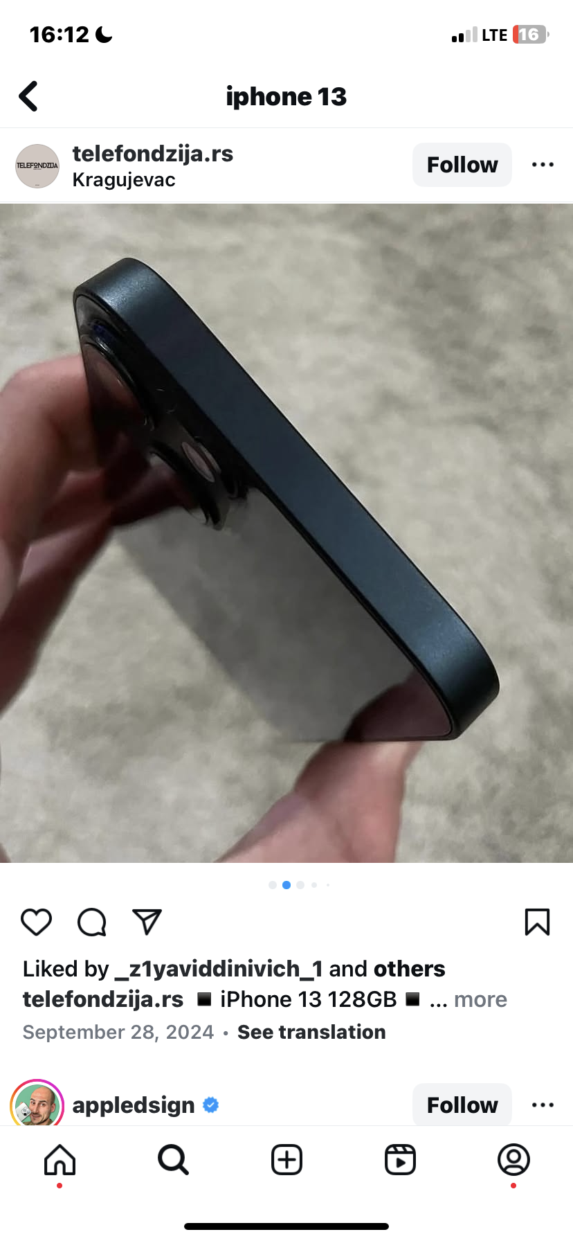 iPhone 13 de 128 Go en vente à 300€ - Miniature 2