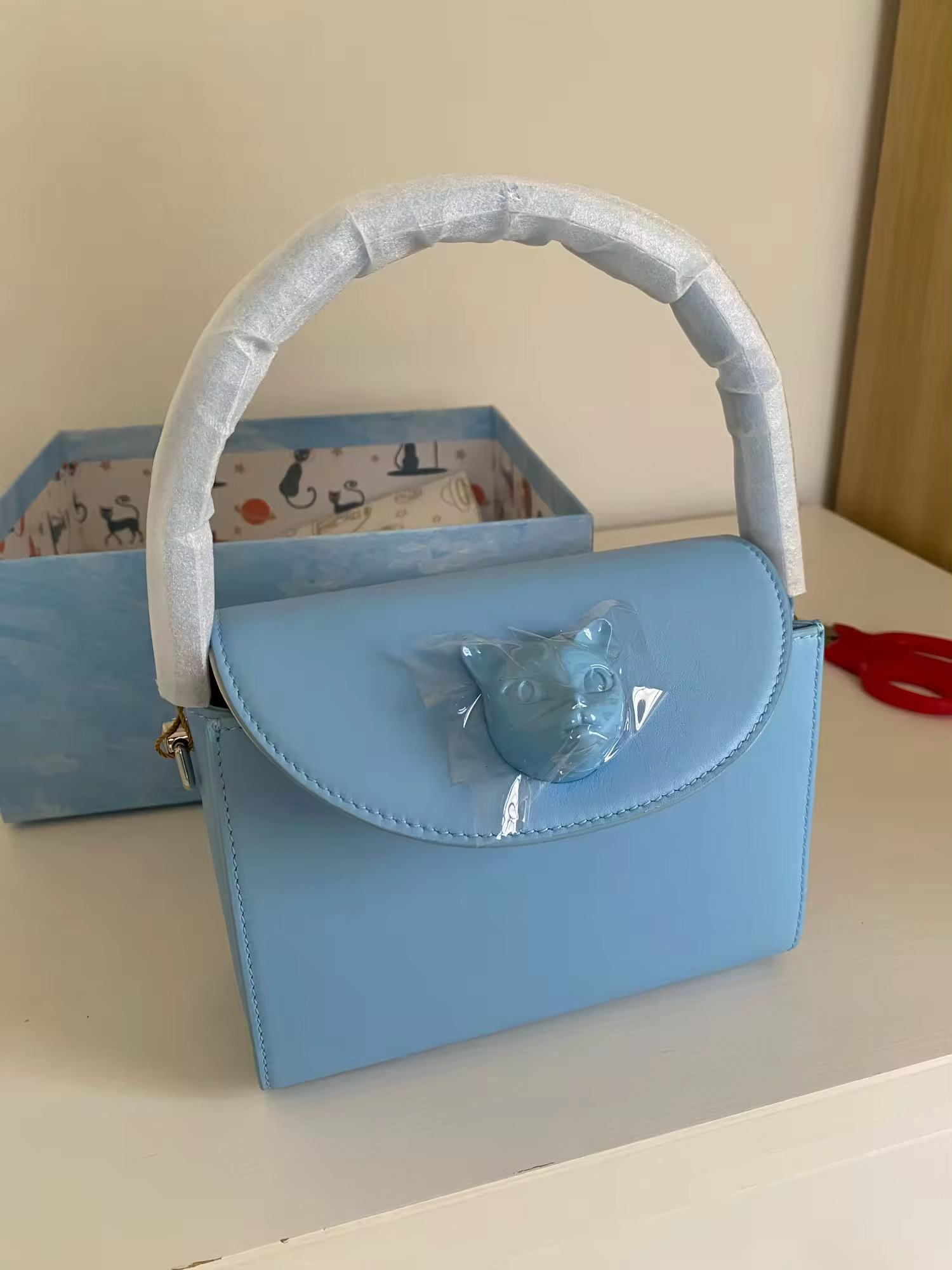 Sac Bandoulière à la Mode, Design Style Chat en Cuir - Miniature 10