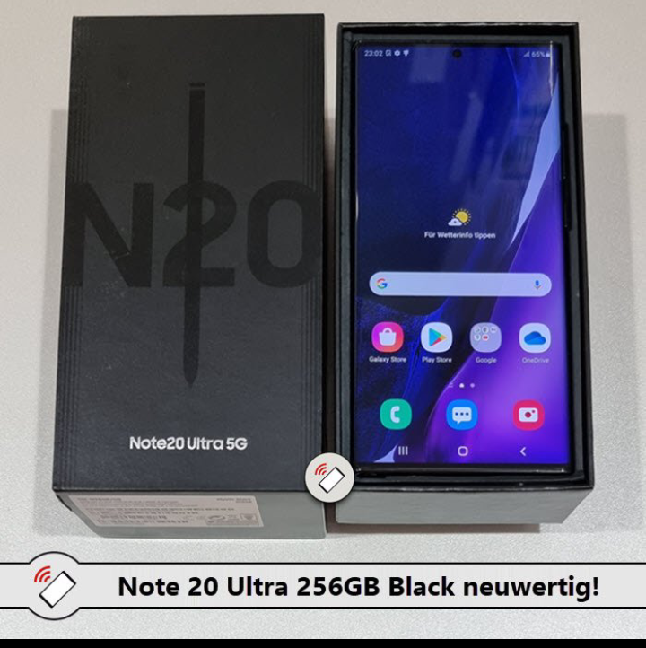 Samsung Galaxy note 20 ultra 5G 256BG Mystic Black sehr neuwertig ! - Miniature 3