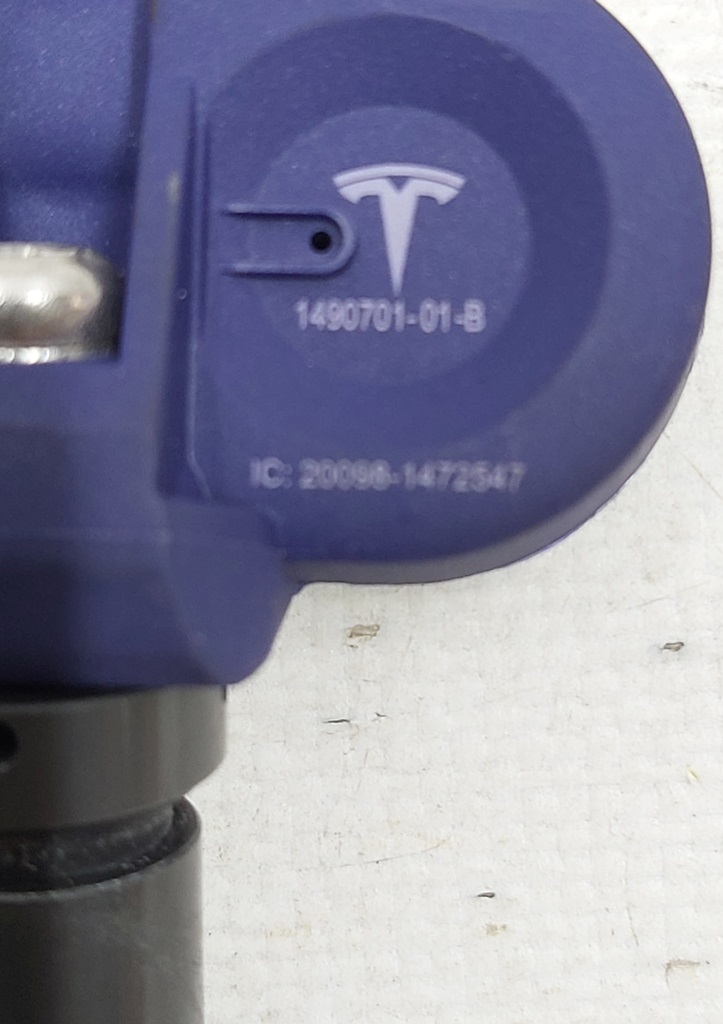 Capteur de pression des pneus TPMS 433 MHz (ARGENT AVEC BOUCHON ARGENT) Tesla  1490701-01-B
