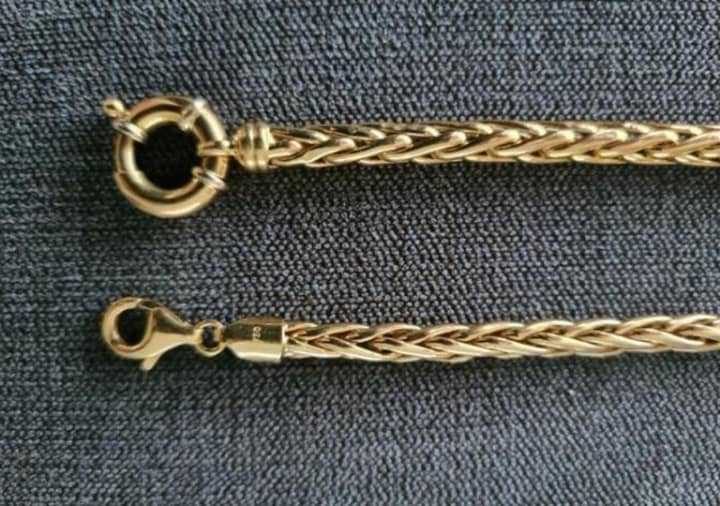 Collier et bracelet en or 18K 36,28 grammes