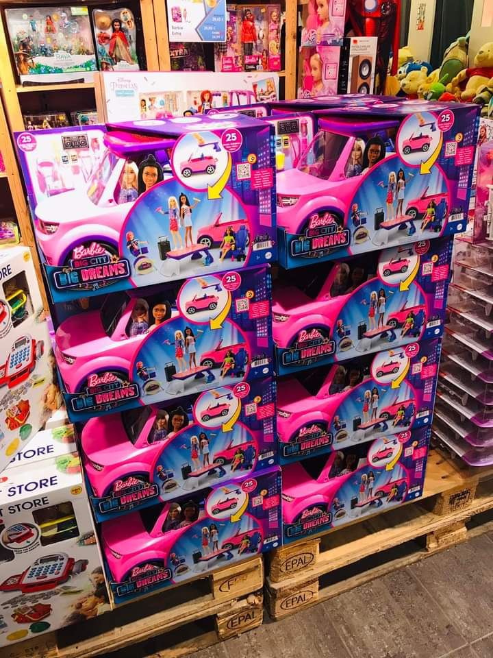 Jouets en palette