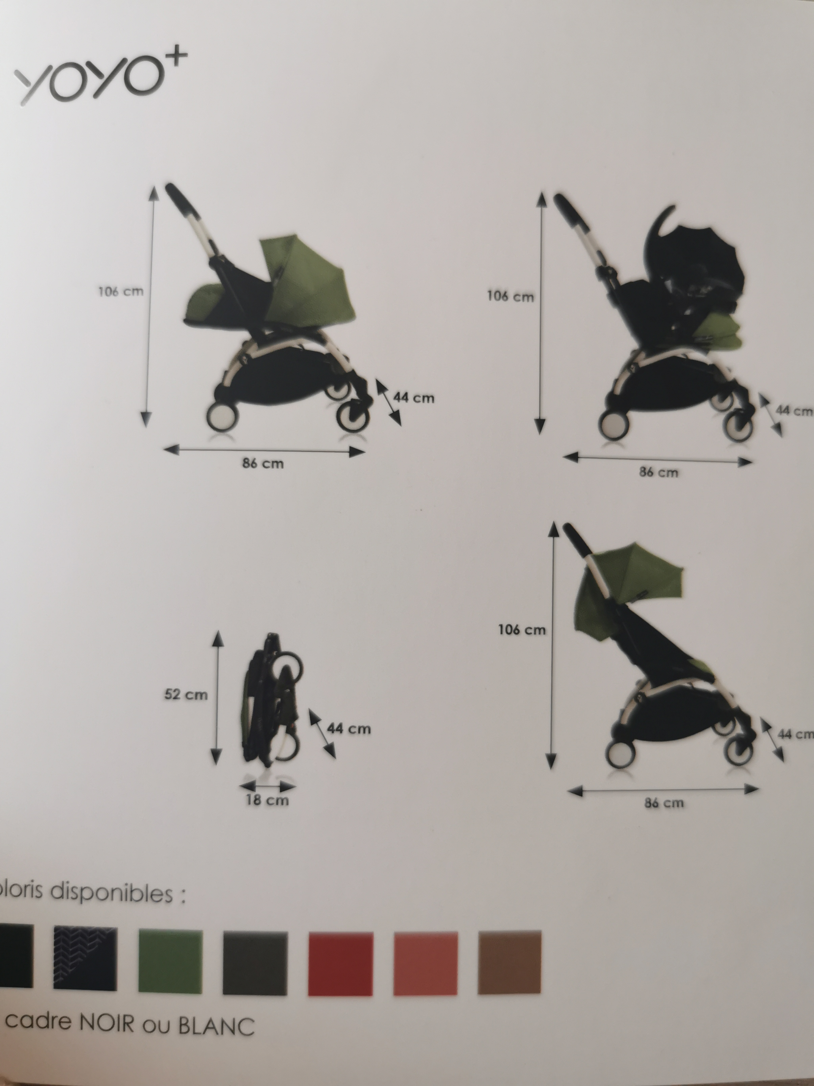 Poussette YoYo en excellent état