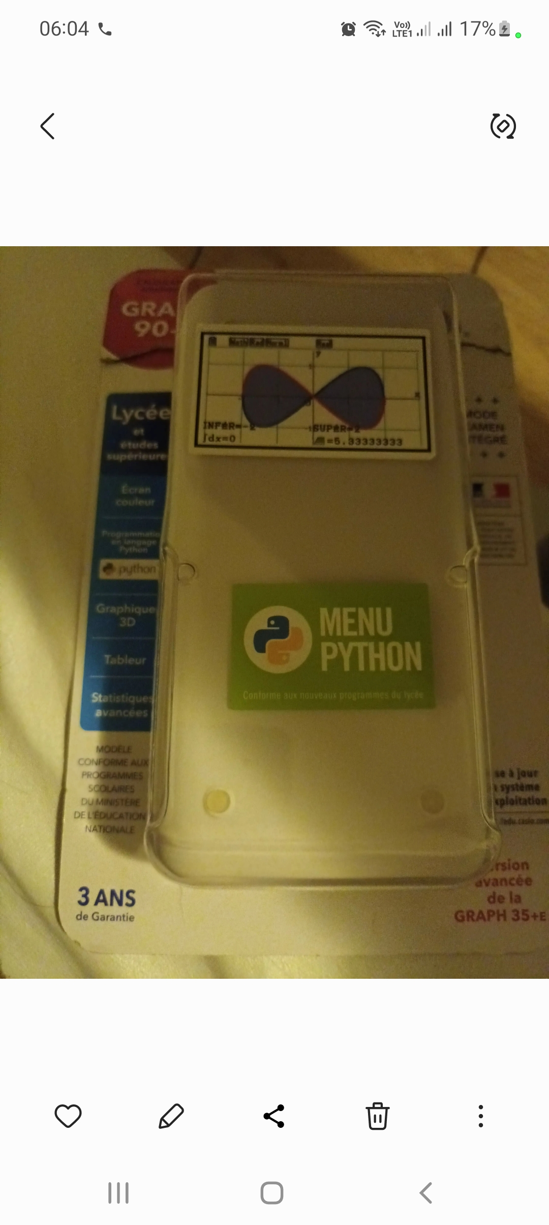 Calculatrice programmable Graph 90+E