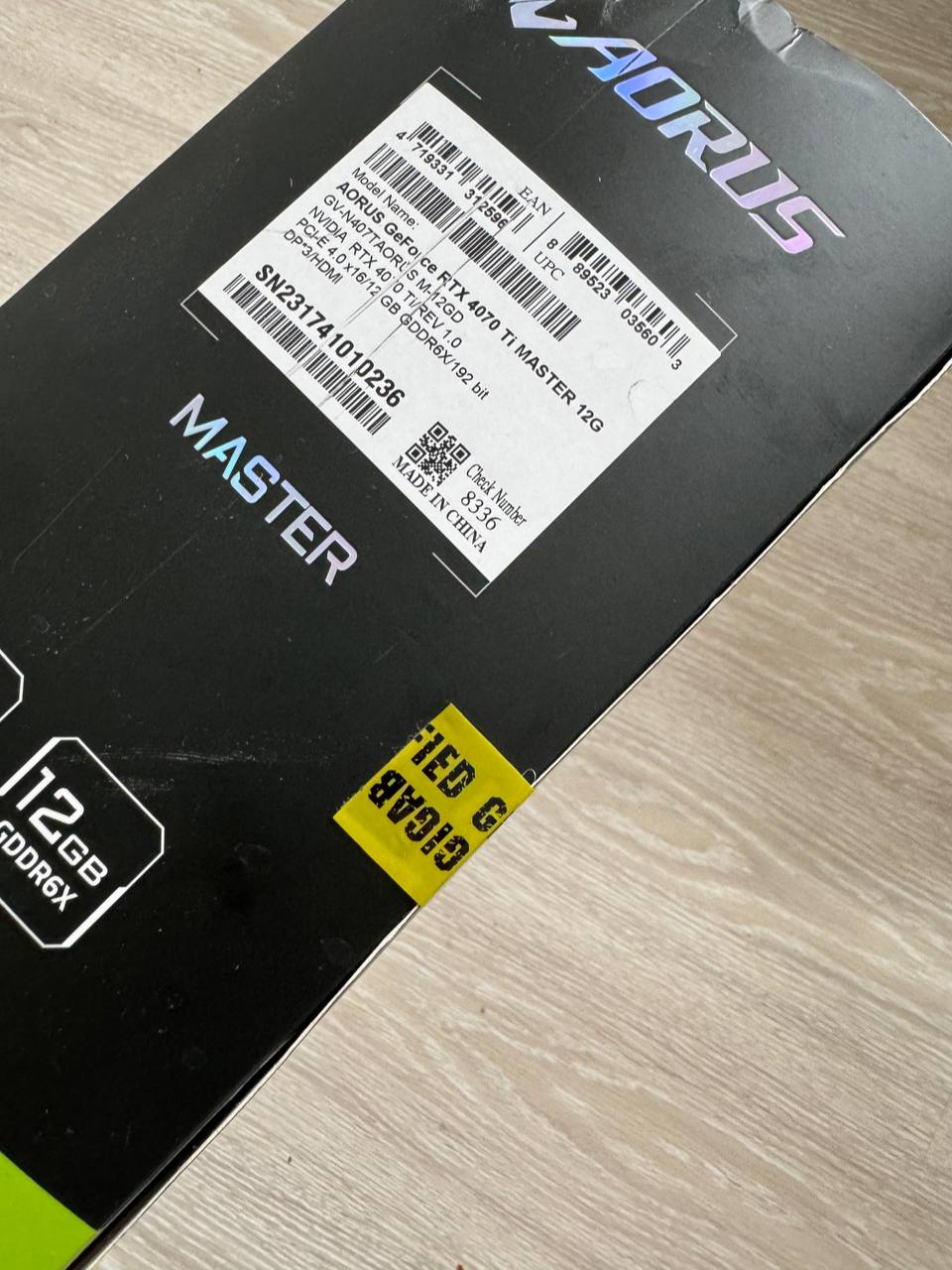 Aorus GeForce RTX 4070 Ti Master 12G - Miniature 2