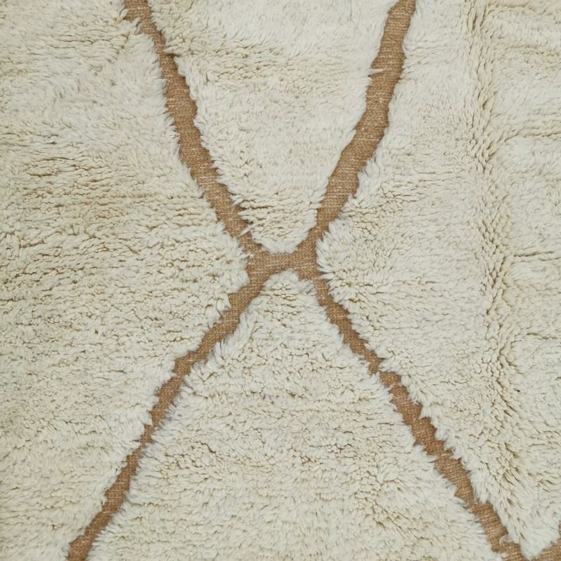 Tapis Blanc ,tapis bérbère ,tapis de laine authentique ,Tapis haute
qualité - Miniature 4