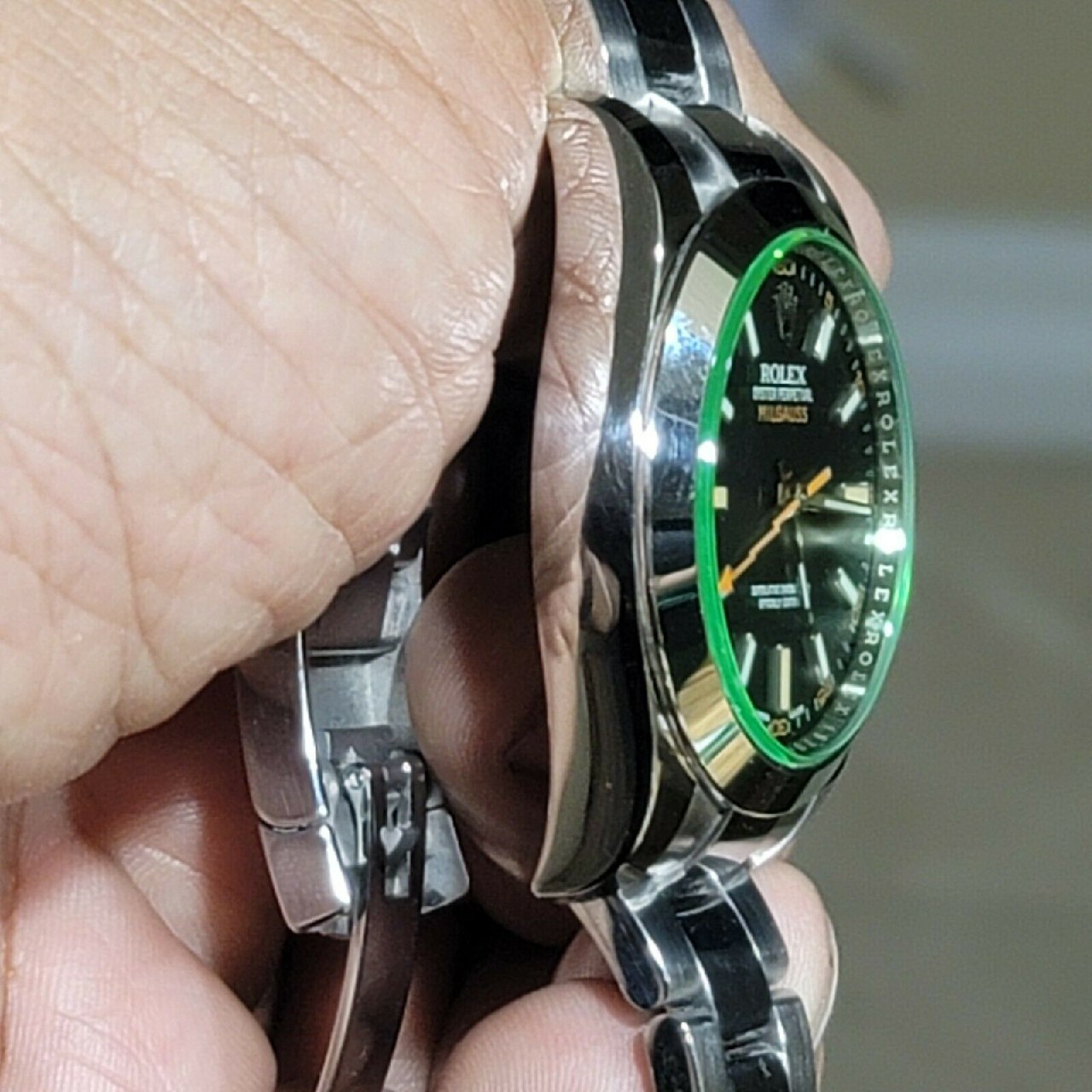 ROLEX MILGAUSS 116400 GV 2019 CRISTAL FULL SET