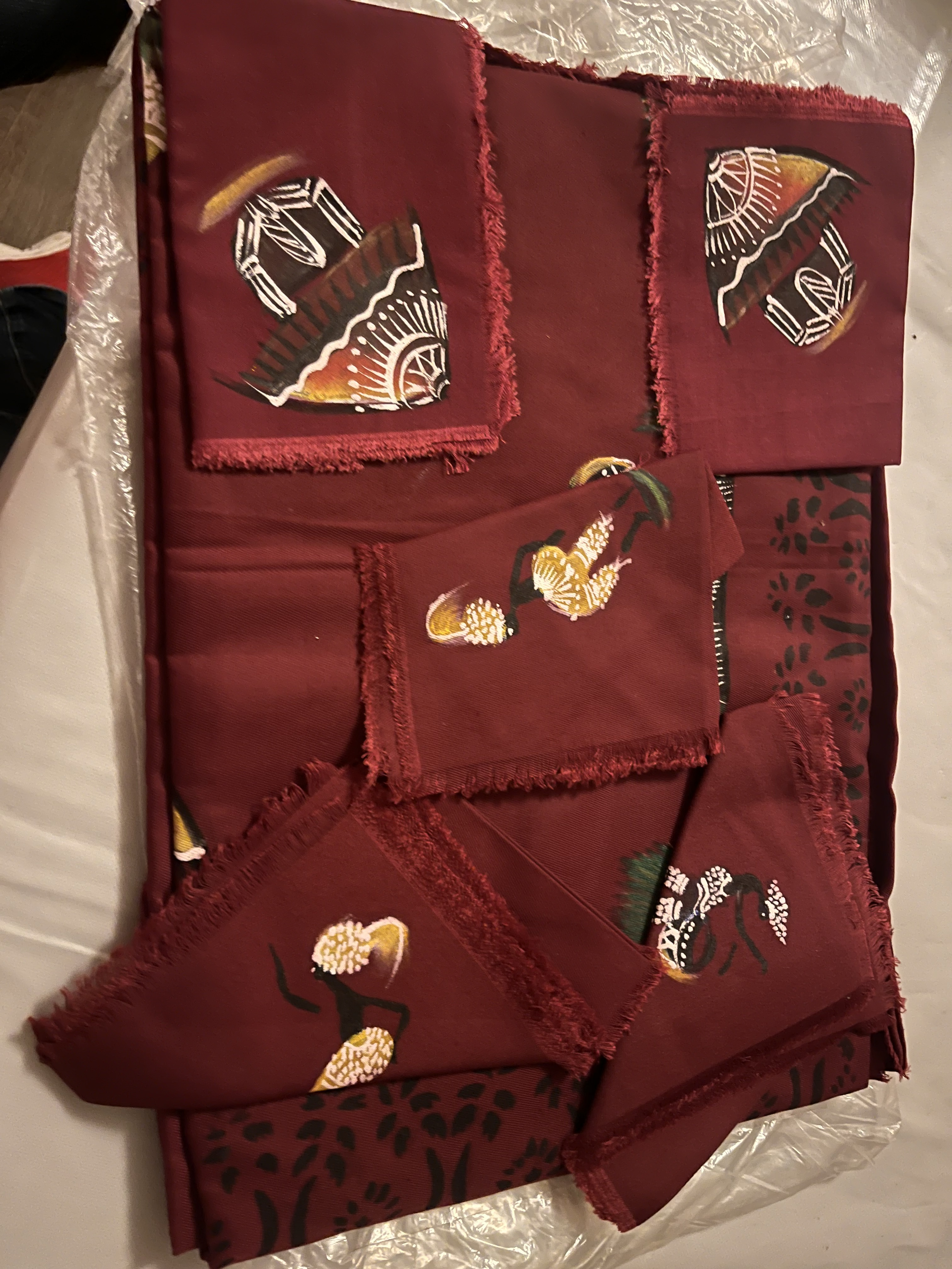 Nappe de table avec motifs africains - Miniature 2