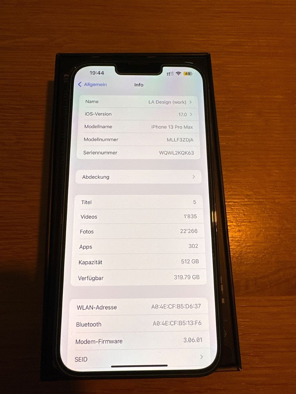 Apple iPhone 13 Pro Max Graphite 512 Go MagSafe