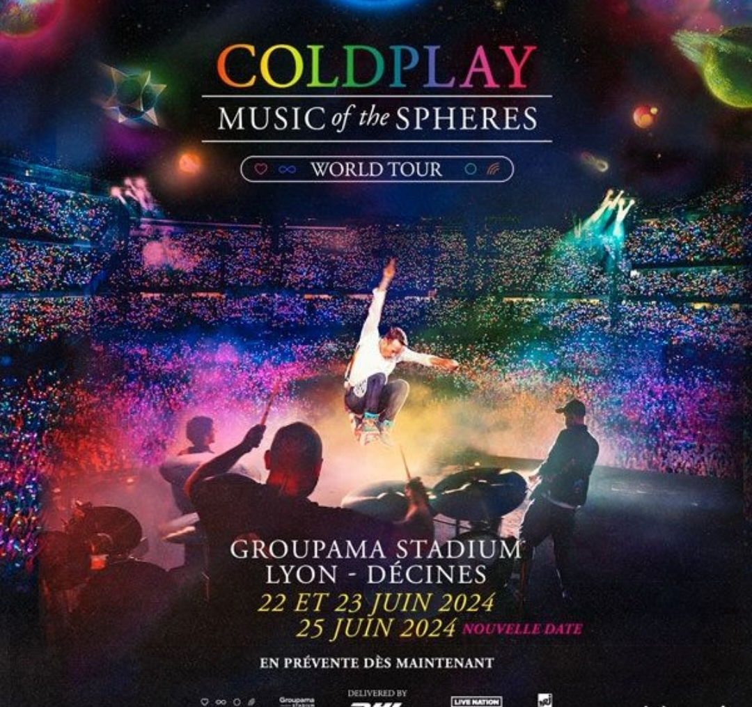4 places pour le concert Coldplay à Lyon