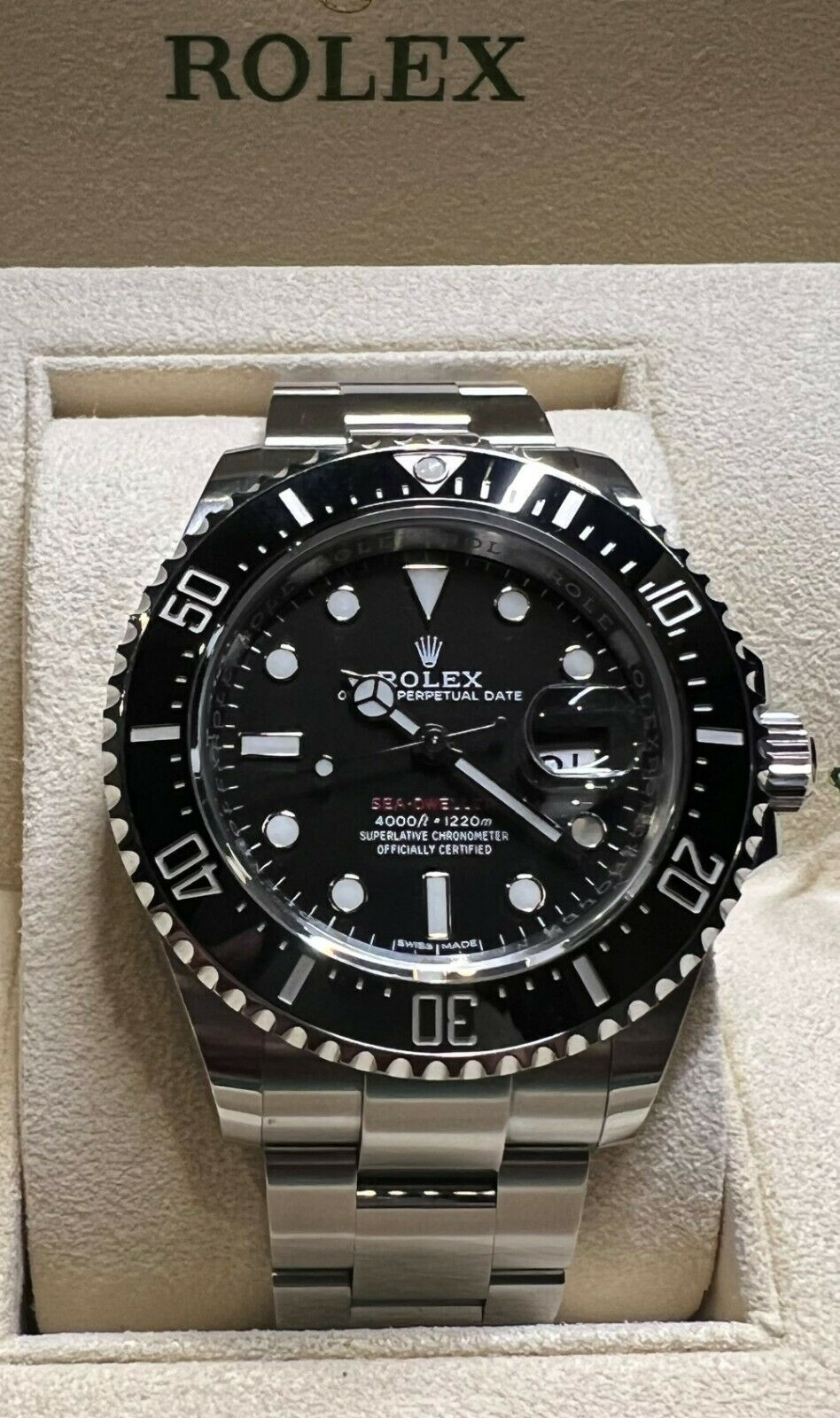 Montre Rolex Sea-Type pour homme noire - 126600