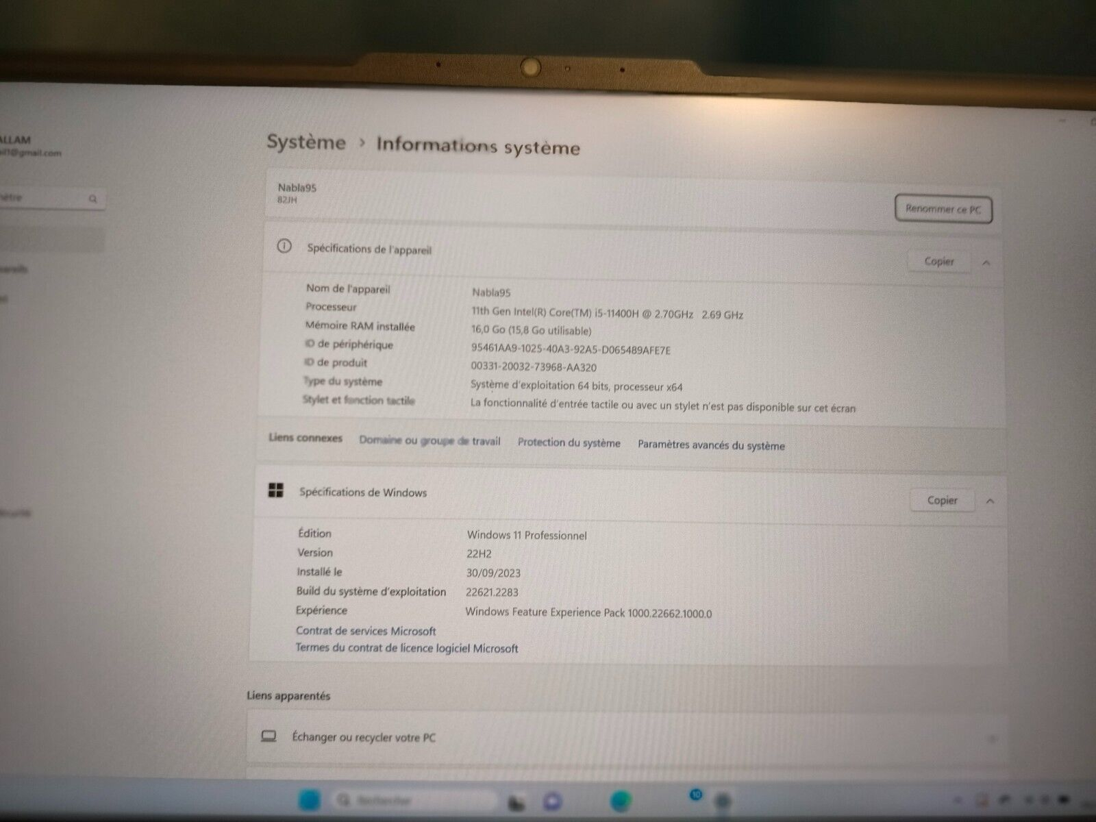PC Gamer Lenovo LEGION 5 15ITH6H