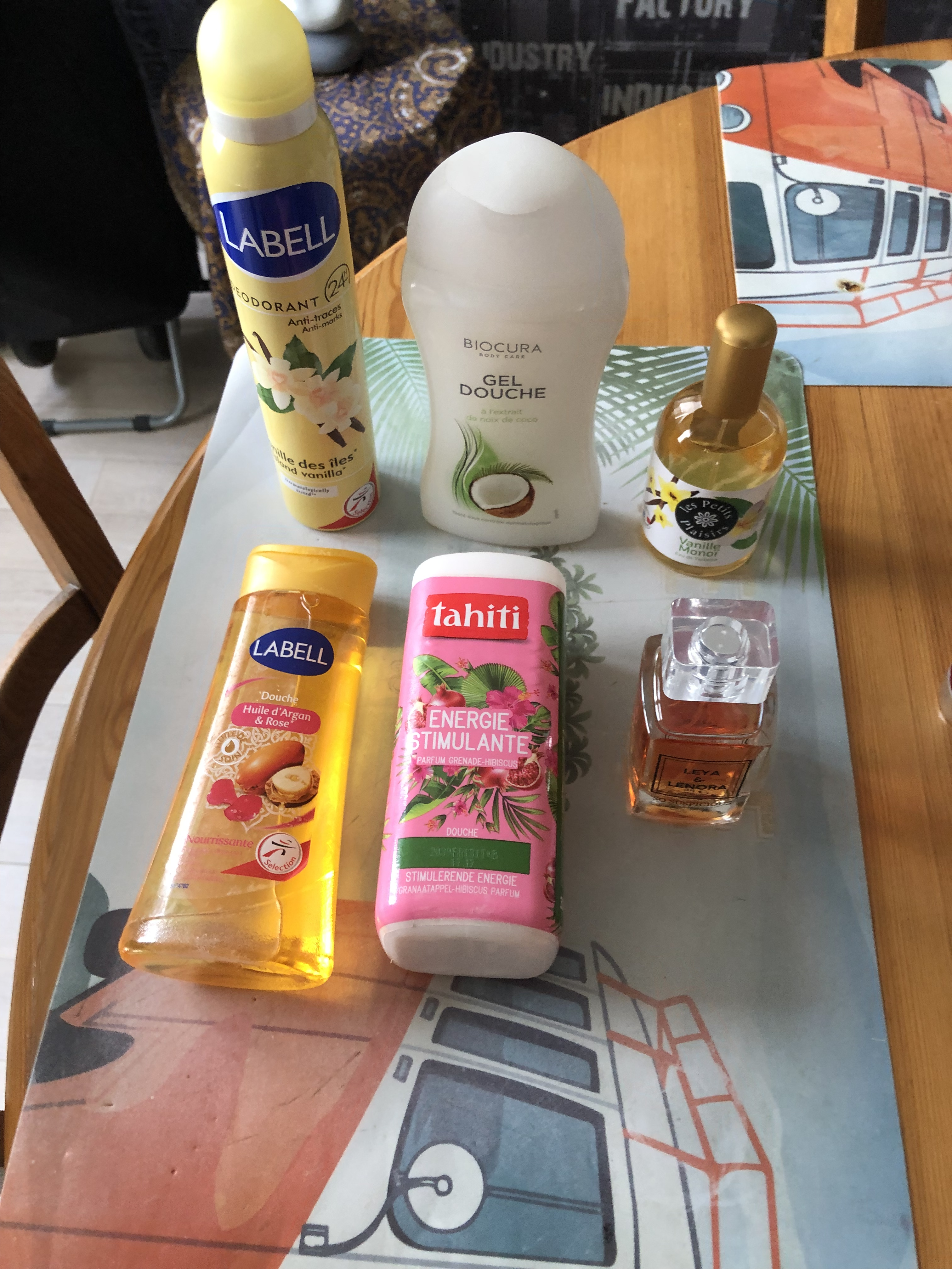 Gel douche parfum