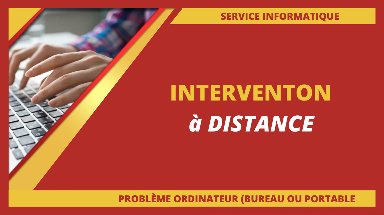 Dépannage informatique - distance