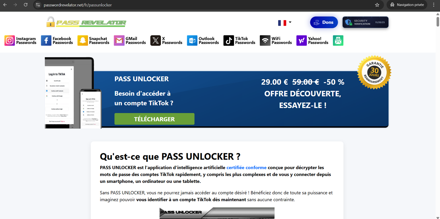 Pirater un compte TikTok