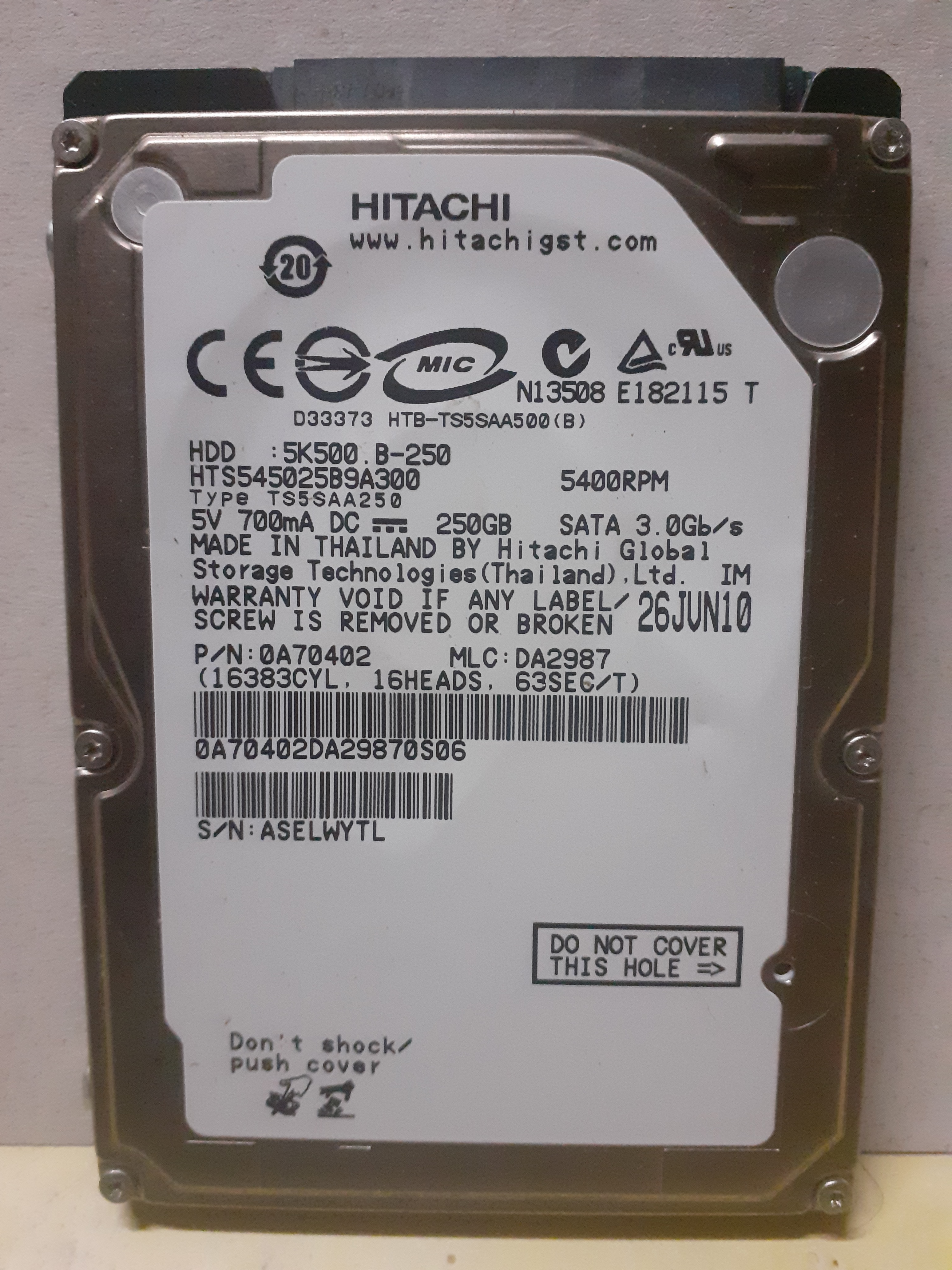 Disque dur 250GB - Photo 1