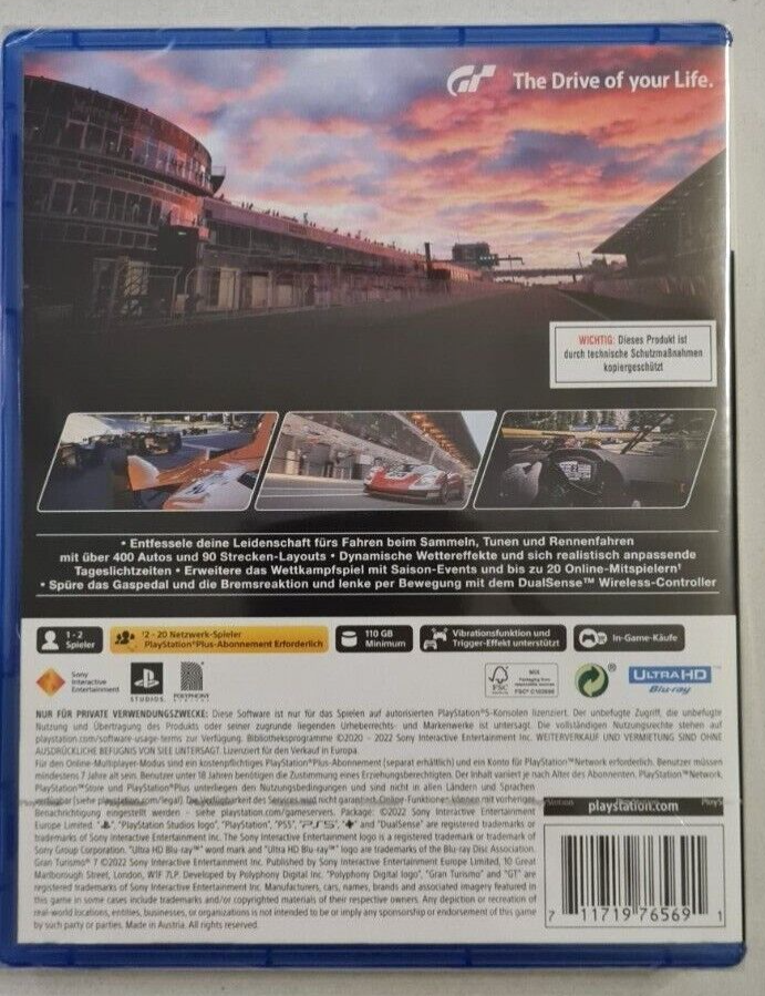 Pack Sony Playstation 5 Disc Edition avec Gran Turismo 7 et 1 an Playstation Plus - Miniature 2