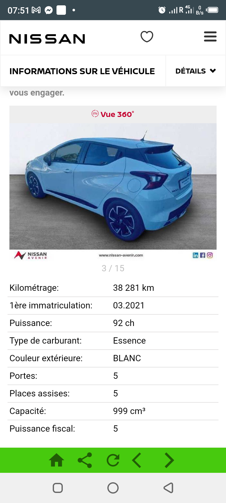 Vente de véhicules