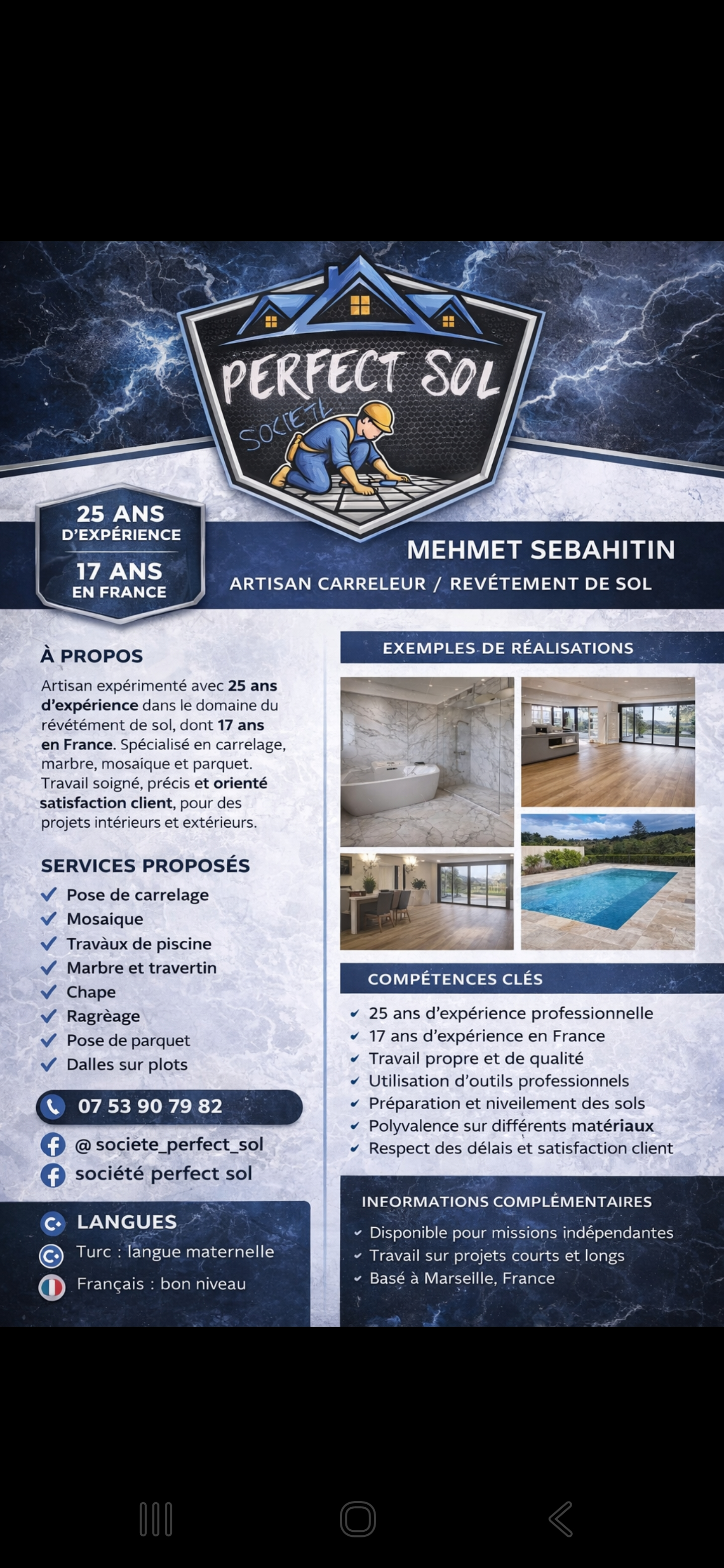 Carreleur expérimenté à Marseille - Pose et rénovation
