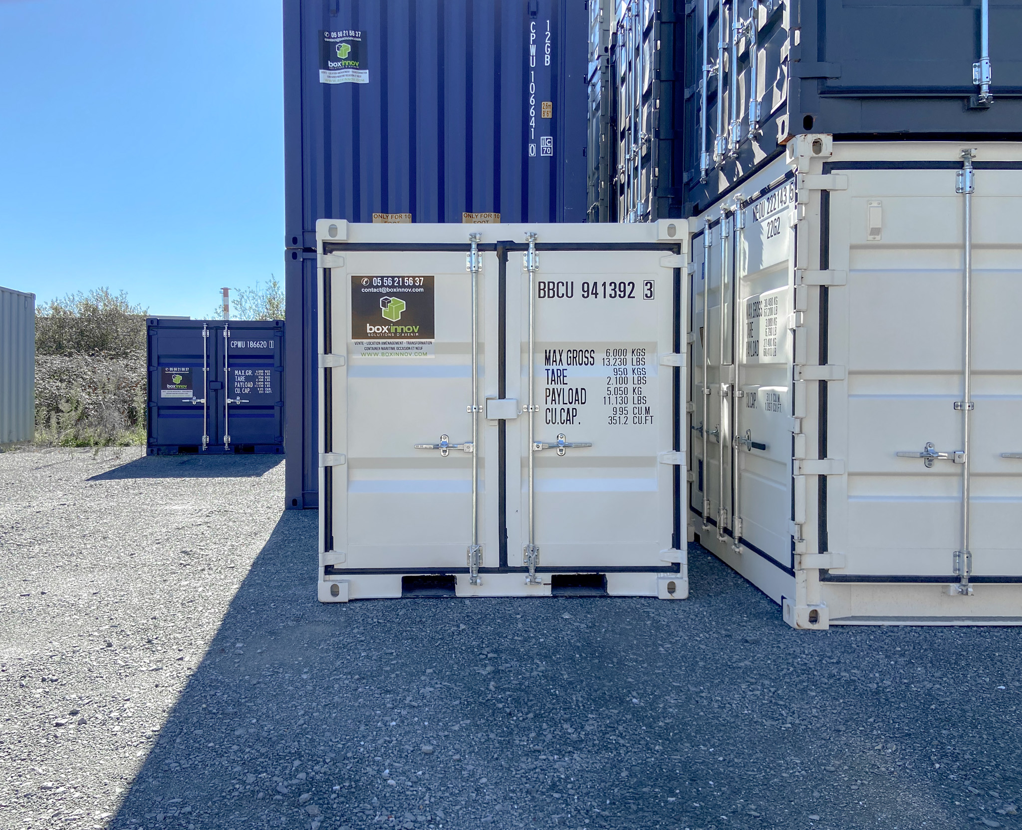 Conteneur de stockage 8 pieds 1er voyage - Disponible sur notre
dépôt