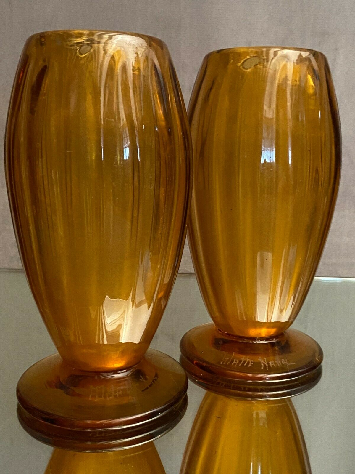 Paire de vases verre - Miniature 3