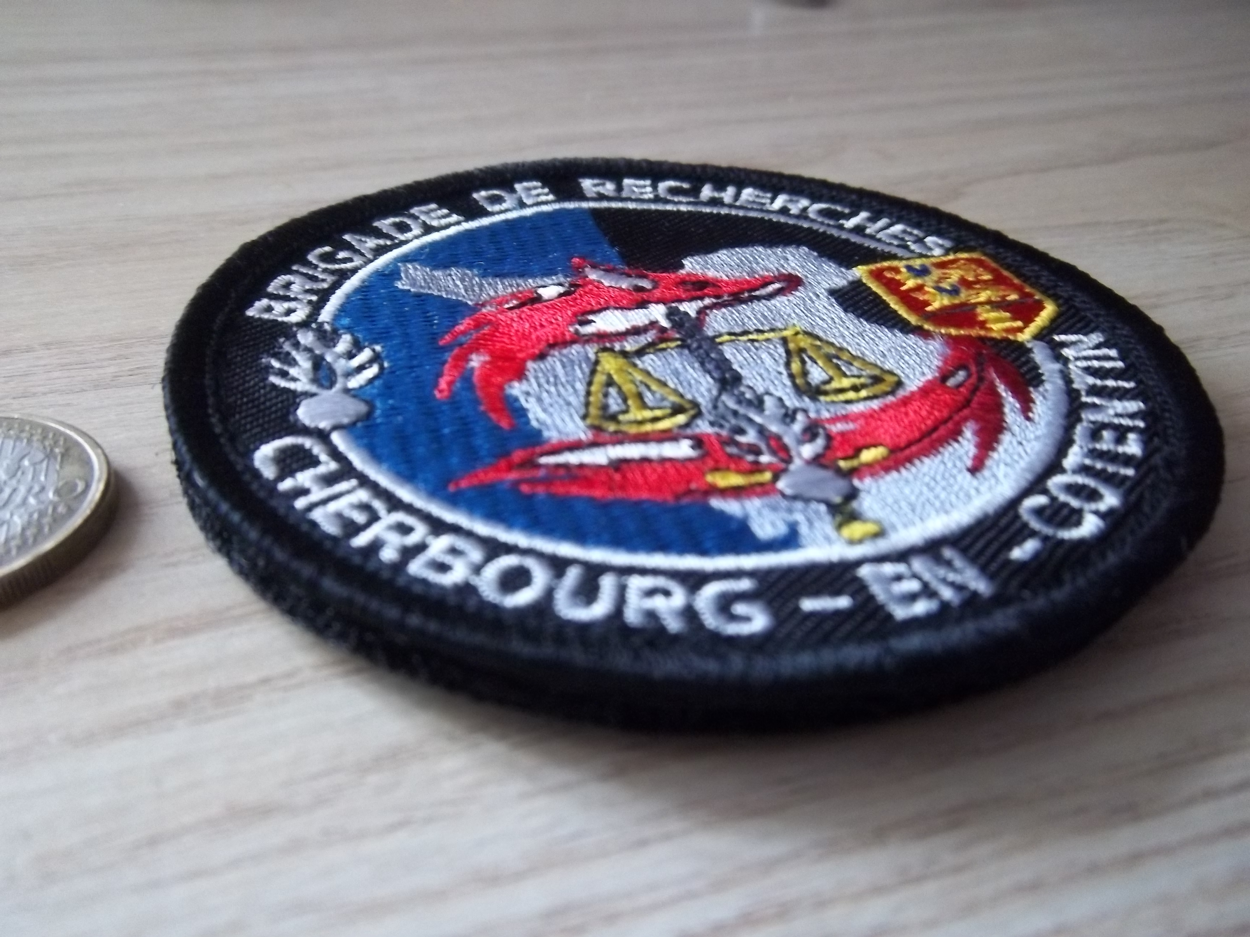 Écusson Militaire de Cherbourg en Cotentin - Brigade de Recherches