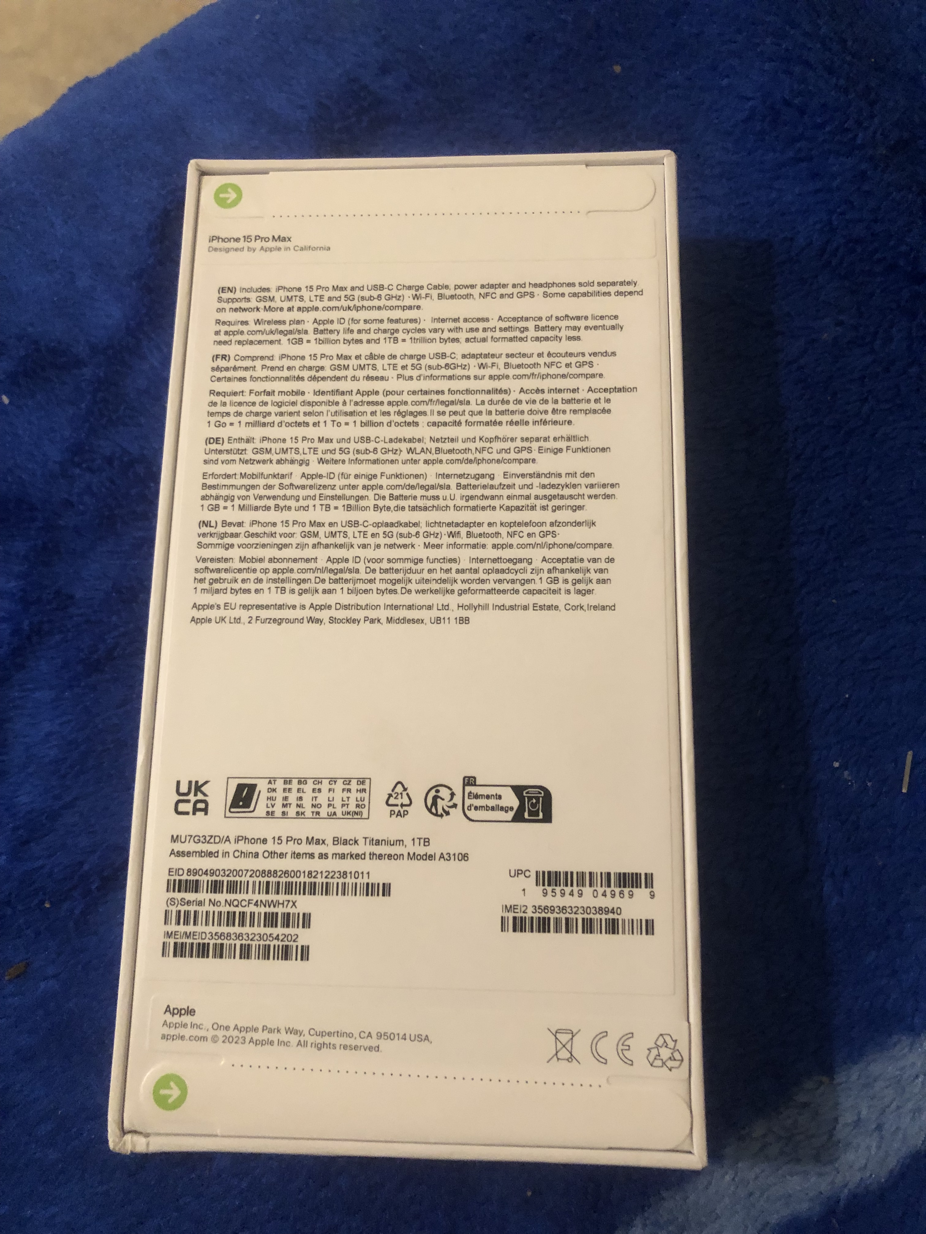 iPhone 15 pro max neuf