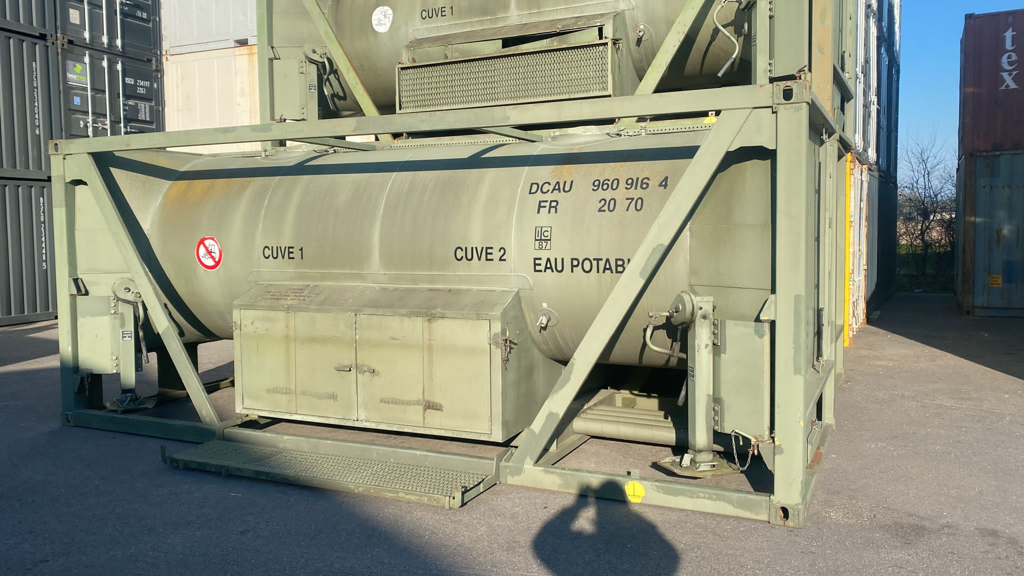 CONTAINER CITERNE POUR PRODUITS ALIMENTAIRE - 10 000L