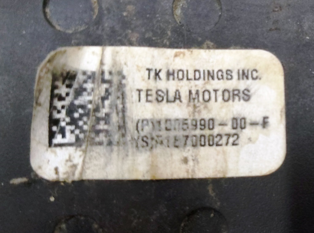 Boucle de ceinture de sécurité conducteur BLK Tesla modèle S REST, modèle X  1005990-05-G