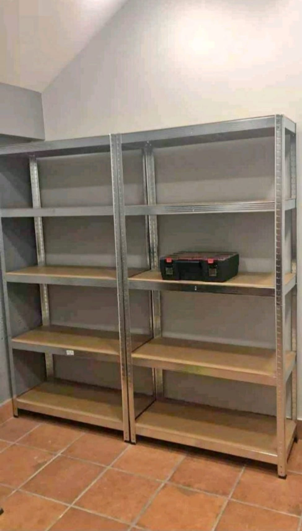 2 Étagère en métal 180x90x40 cm