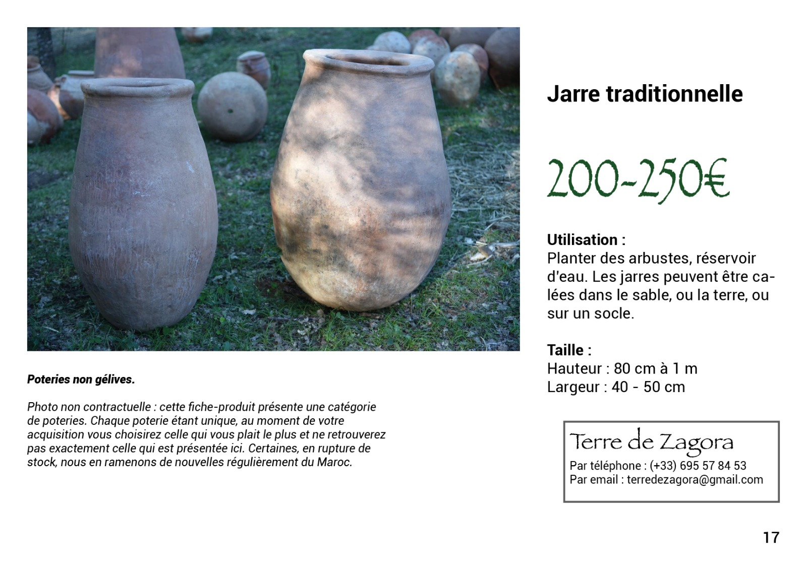 Grande jarre en terre cuite du Sud Marocain