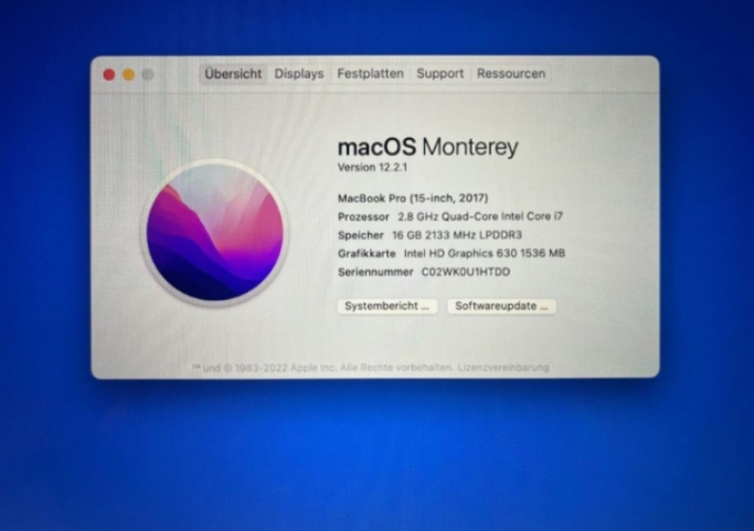 MacBook Pro 15 pouces