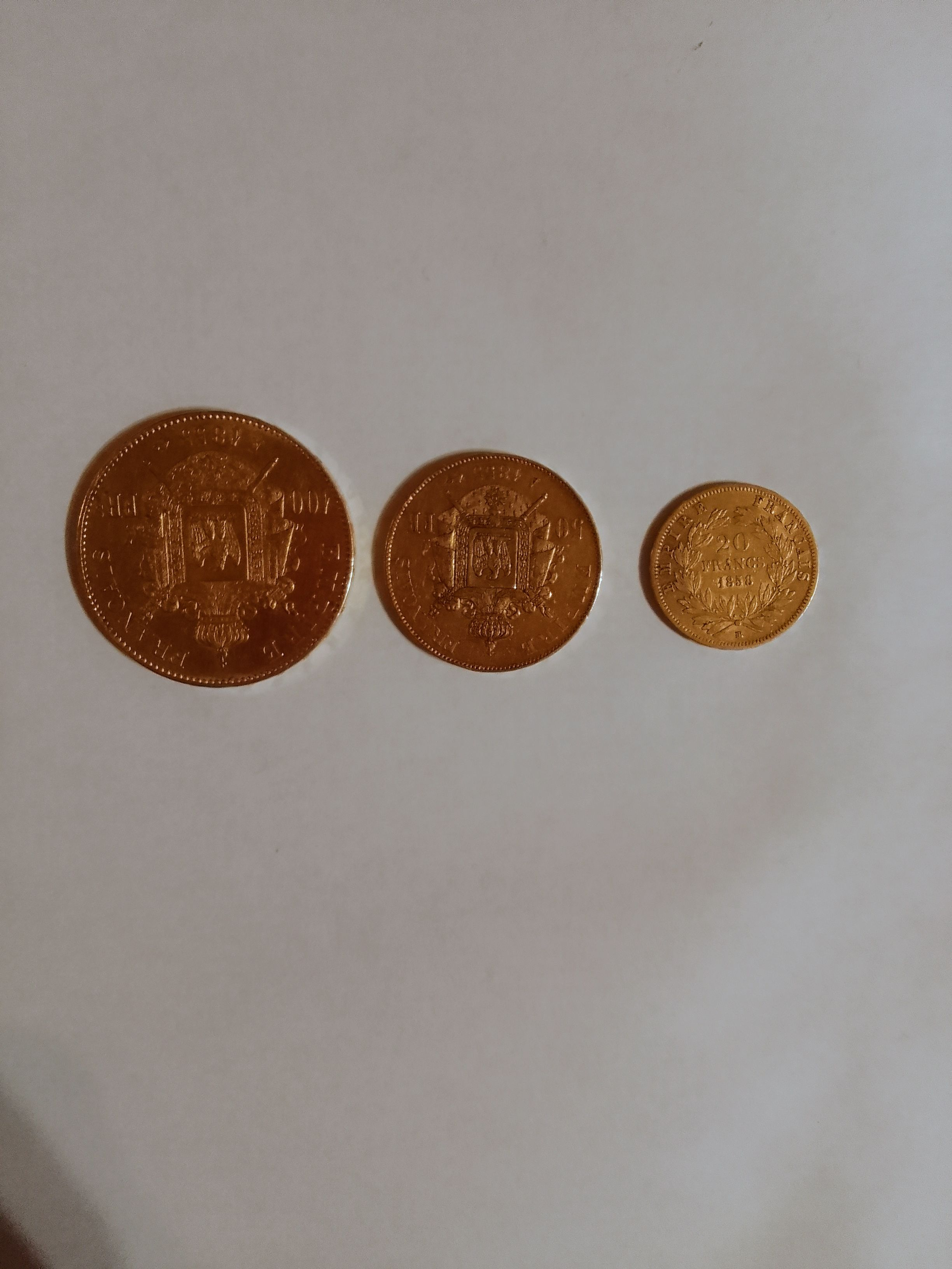 Pièce en or à vendre