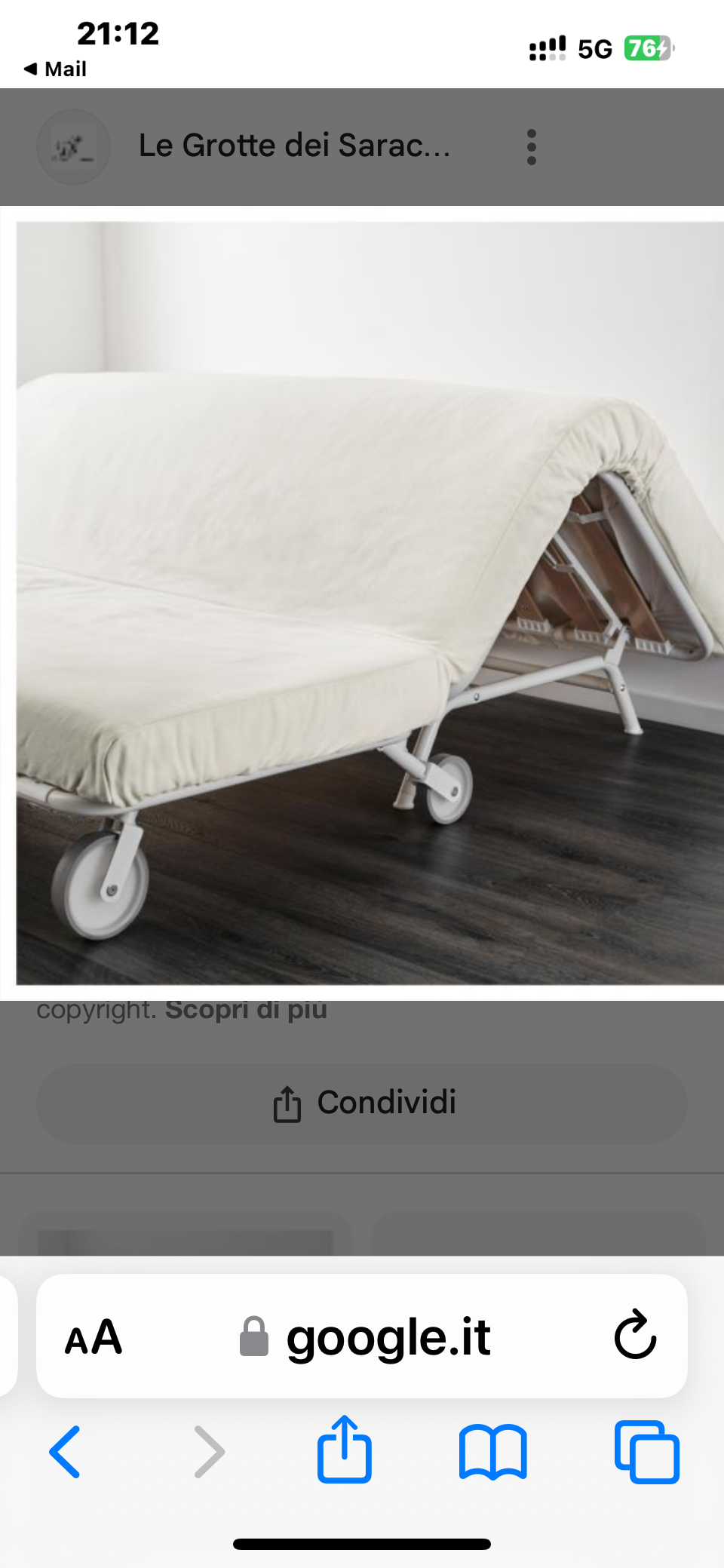 IKEA ps canapè lit convertible 160x200