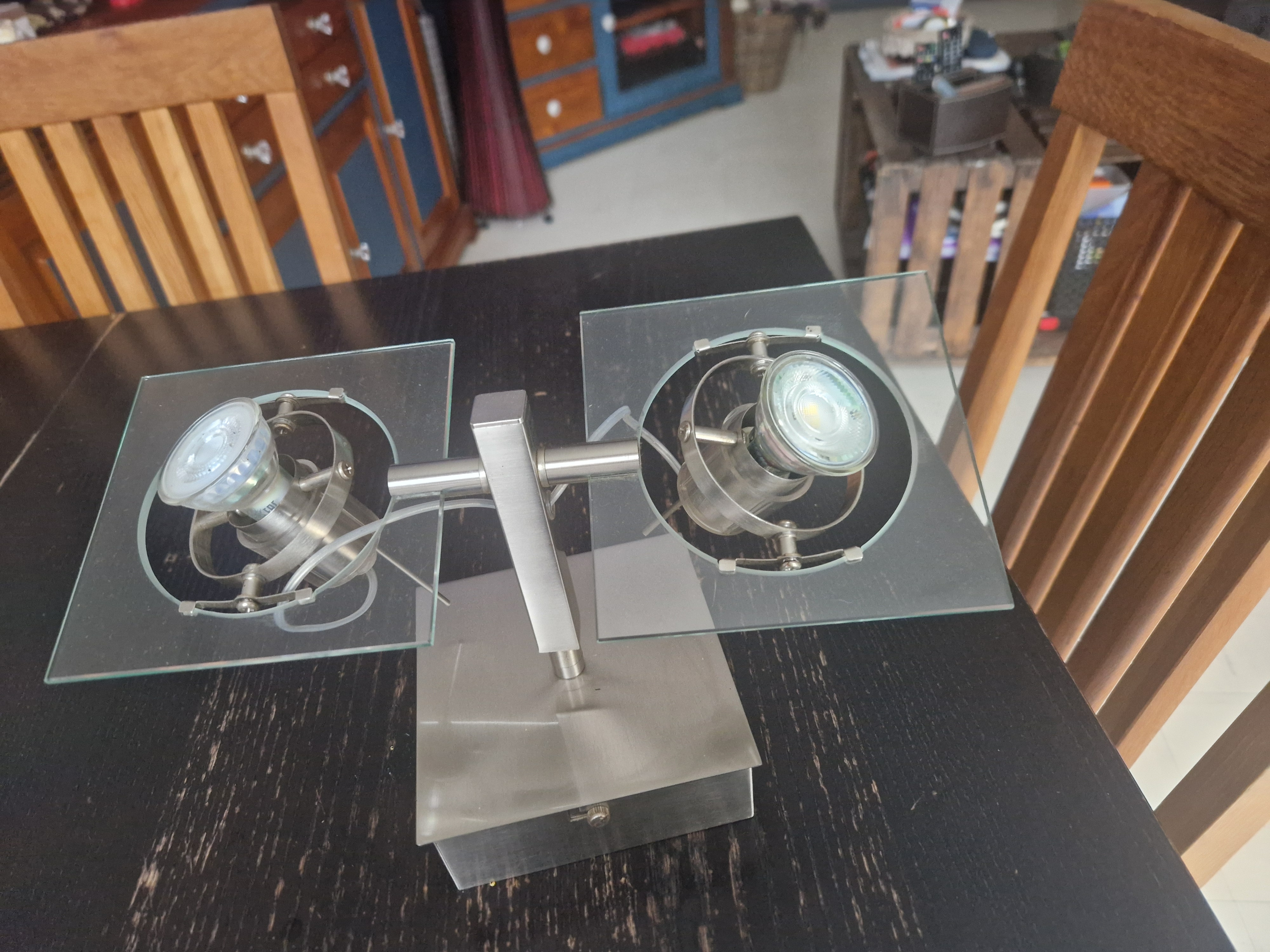 Lustre avec 2 spots modulaire et moderne. - Miniature 3