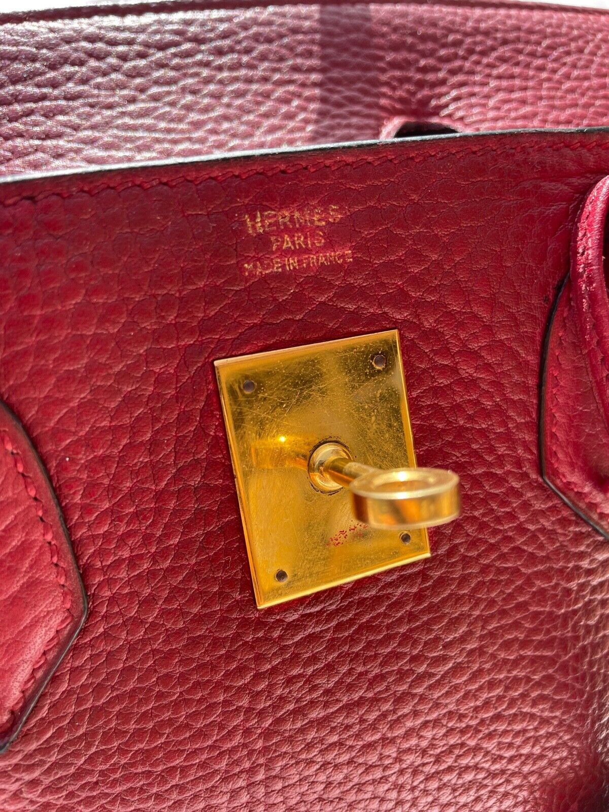 Sac À Main Haut Courroie Hermes En Cuir Fjord