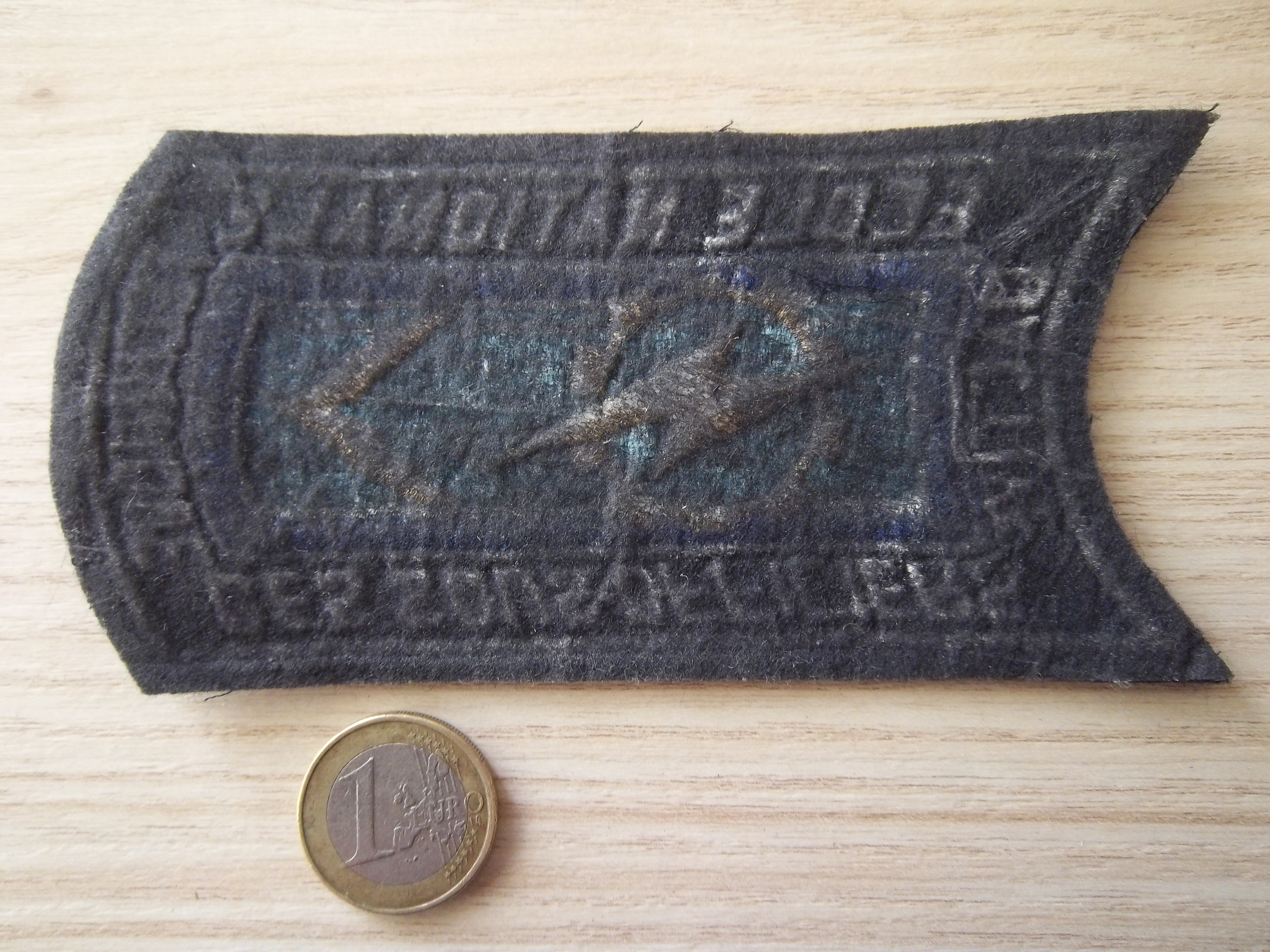 Écusson militaire ENTSOA en tissu brodé