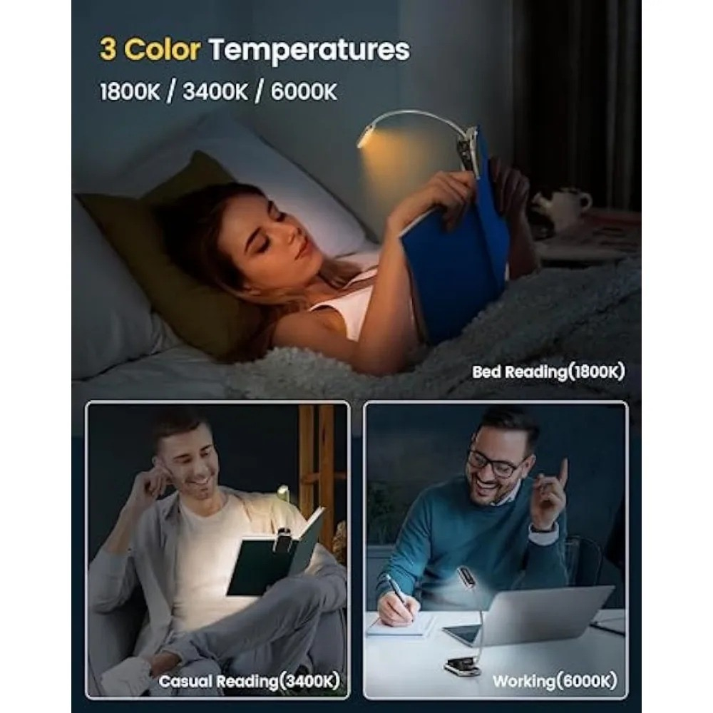 Mini lampe de lecture de qualité supérieure, lampe à clipser,
veilleuse d'étude