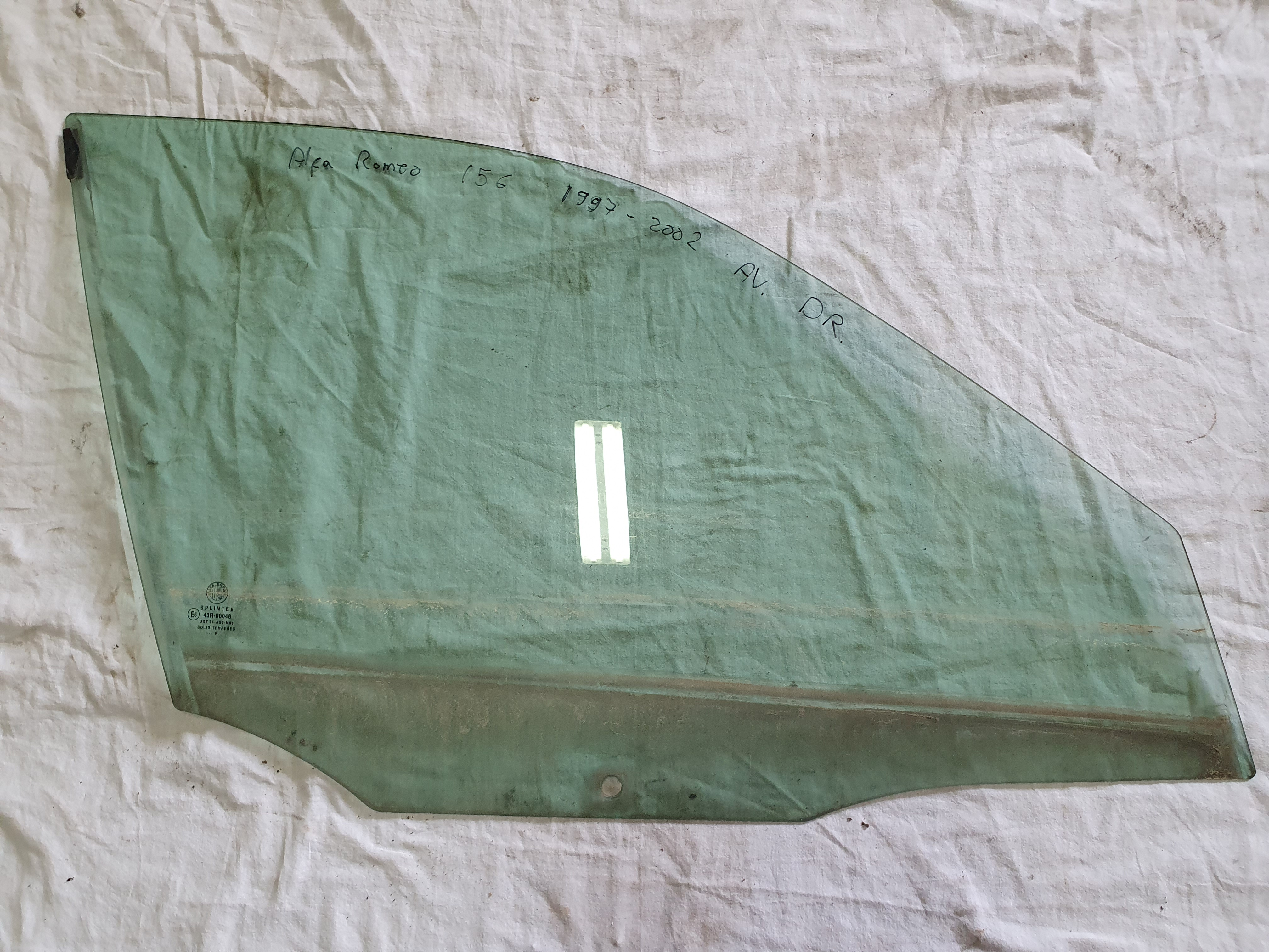 Vitre de portière avant Alfa Romeo 156 1997-2002