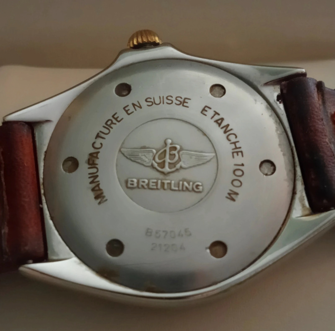 Montre Breitling Calisto en or 18K - Miniature 5