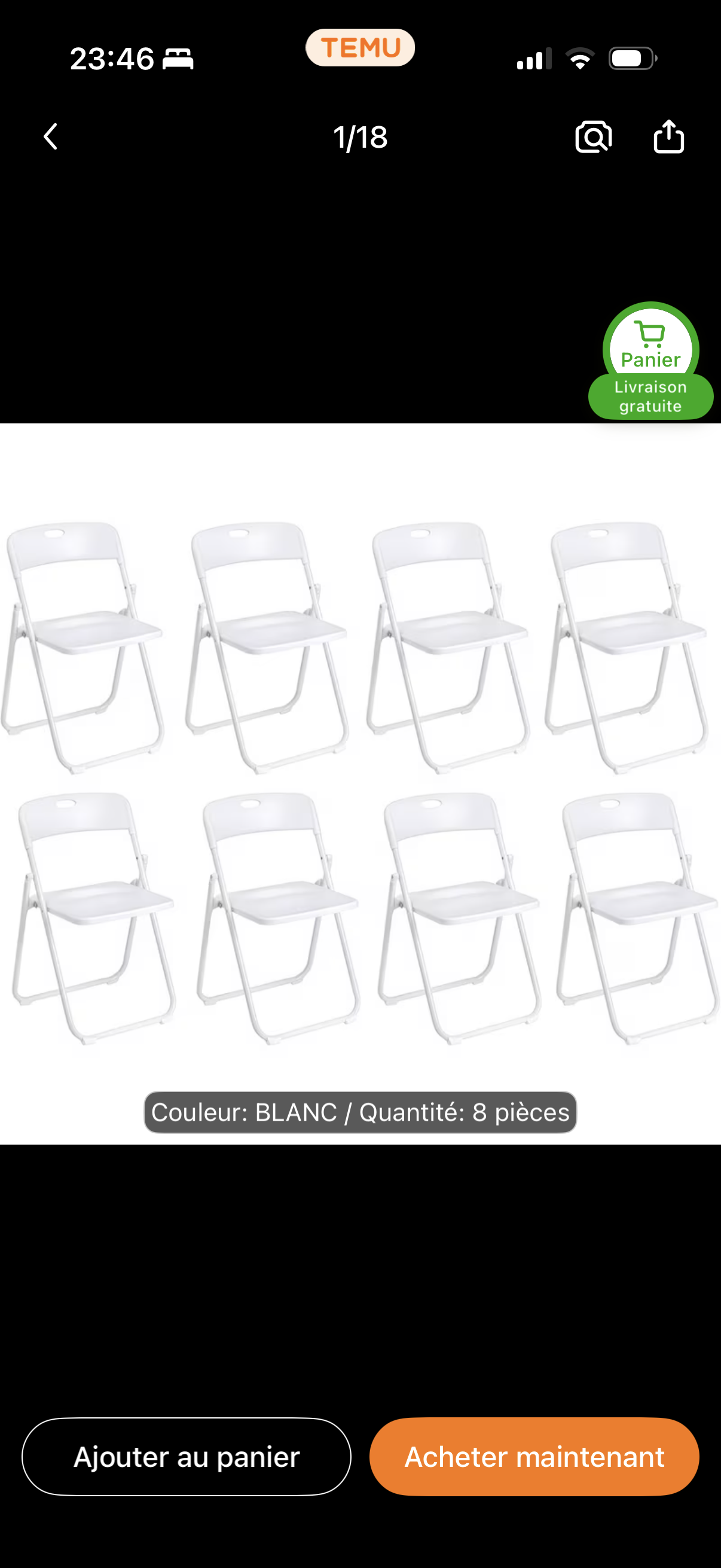 Location de chaises pliantes pour événements, réunions et fêtes - Miniature 5