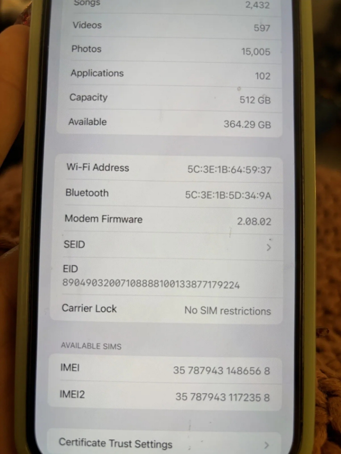 Vente de mon iphone 14 pro max