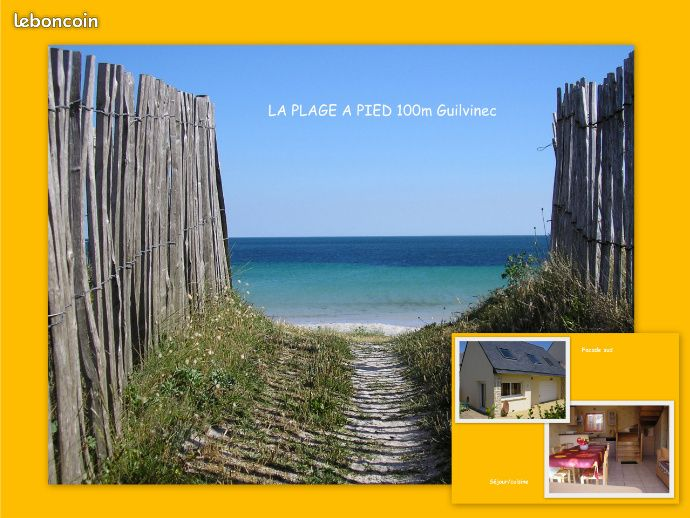 " LA PLAGE à PIED " 100m ~ Guilvinec ~ BRETAGNE - Miniature 7