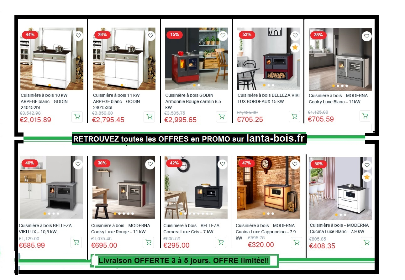 bois de chauffage, pellets, poêles, cuisinières. accessoires.
livraison OFFERTE