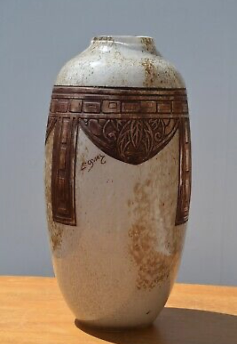 Grande vase de pâte de verre - Miniature 3