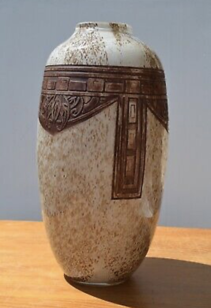 Grande vase de pâte de verre
