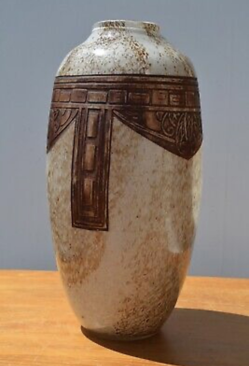 Grande vase de pâte de verre - Miniature 2